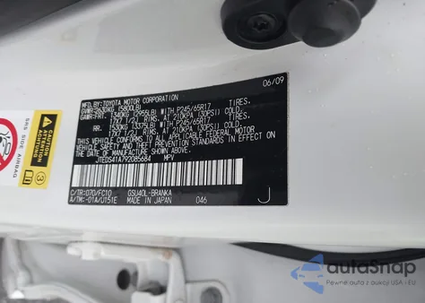 2009 Toyota Highlander z USA, uszkodzony, nr VIN JTEDS41A729085684